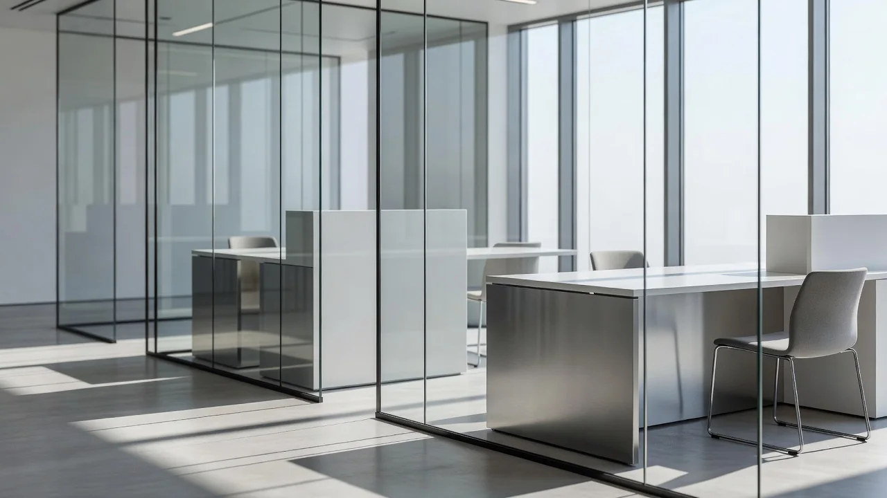 Modern bank branch interior