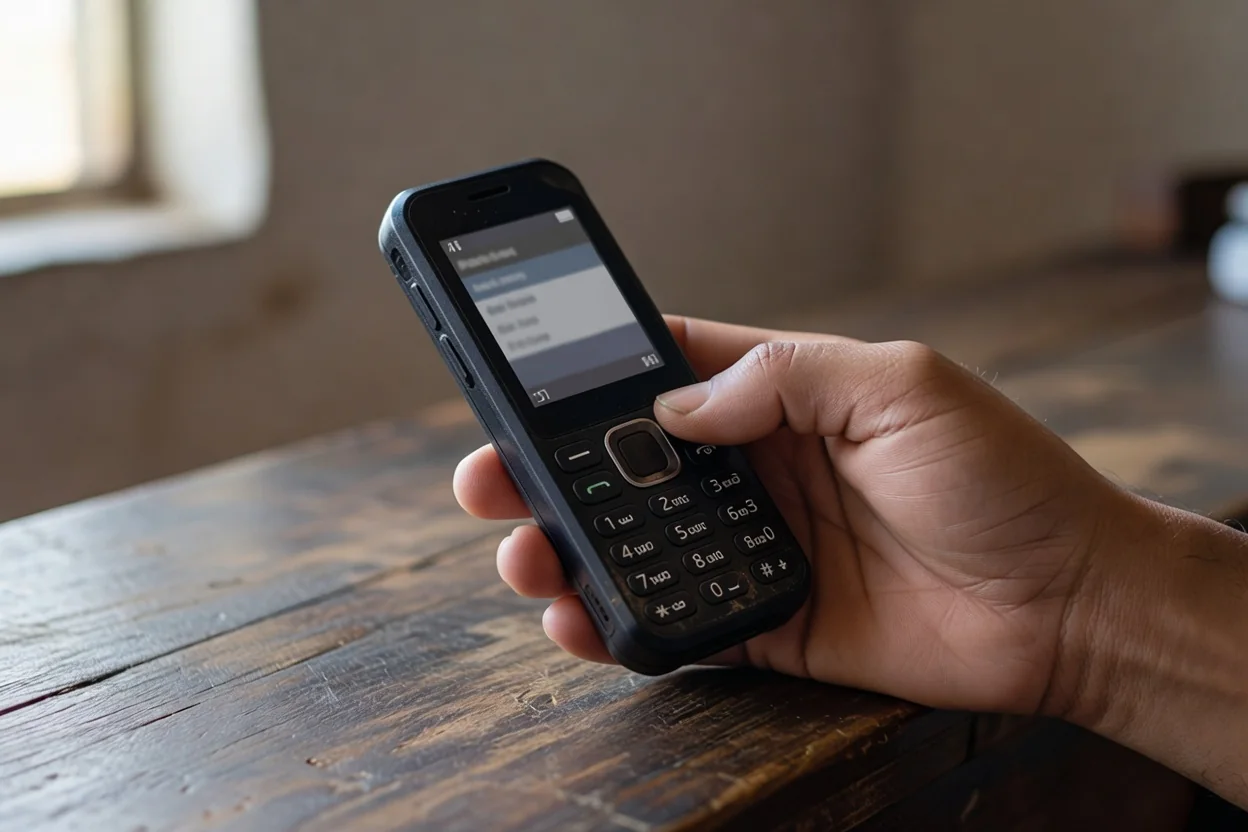 Mobile money on a feature phone