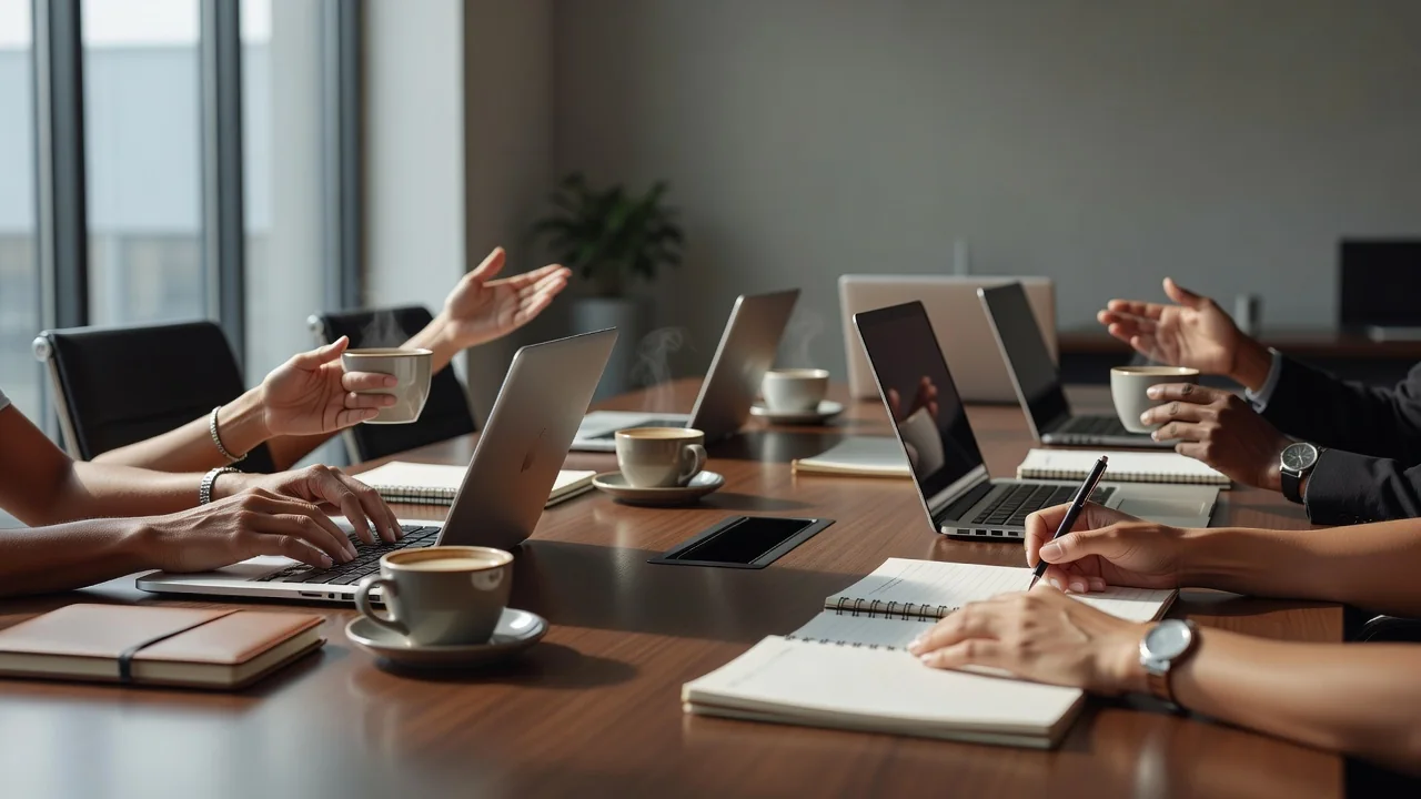 Investment meeting table