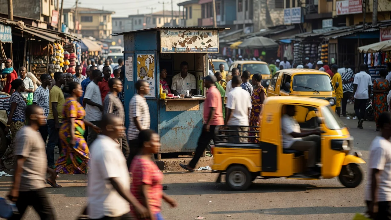Mobile money kiosk street